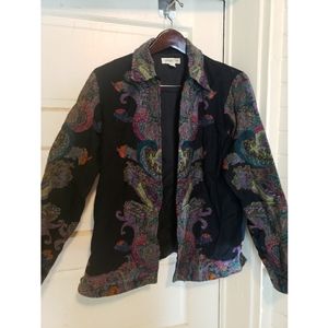 Coldwater Creek Retro Colorful Jacket